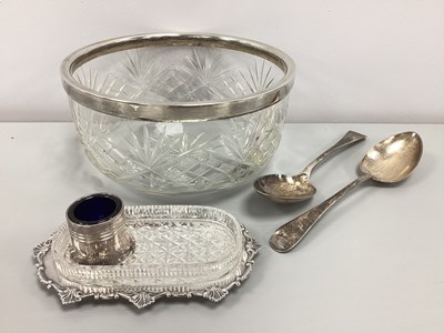 Lot 137 - A Decorative Hallmarked Silver and Glass...