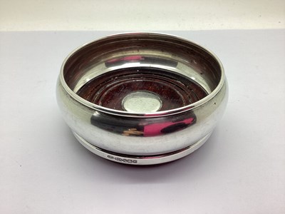 Lot 169 - A Modern 925 Hallmarked Silver Bottle Coaster,...