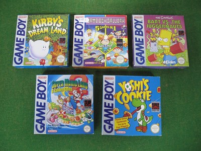 Lot 584 - Five Original Nintendo Game Boy Games...