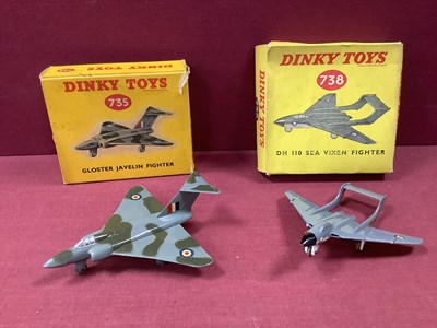 Lot 681 - Dinky No 738 DH110 Sea Vixen Fighter and No...