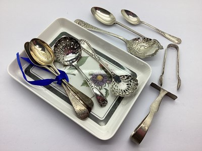 Lot 156 - Hallmarked Silver Teaspoons, a hallmarked...