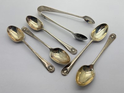 Lot 186 - A Set of Five Hallmarked Silver Coffee Spoons,...