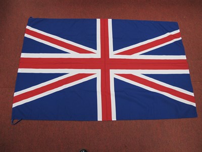 Lot 1400 - A contempory union jack flag 4'6" x 2'9".