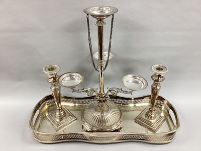 Lot 122 - T. Bros & Co Plated Centrepiece Stand,...