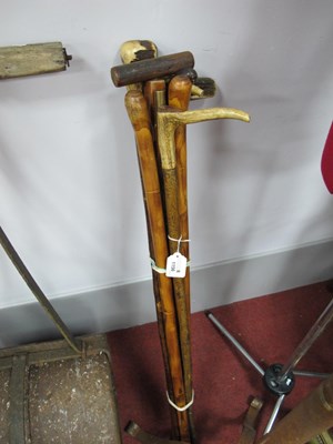 Lot 1156 - A Bundle of Early XX Century Walking Sticks, a...