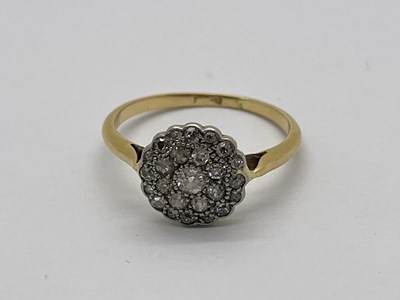 Lot 321 - A Vintage Diamond Cluster Ring, the circular...