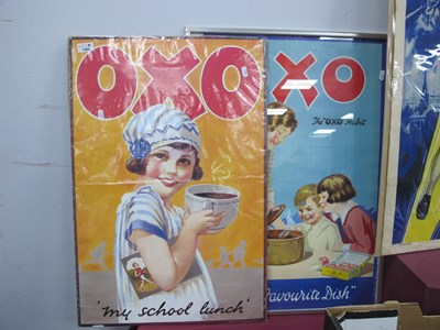 Lot 1360 - A pair of late 1900s 'OXO' advertising posters...