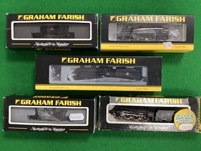 Lot 547 - Five Graham Farash 'N' Gauge Boxed/Cased Steam...