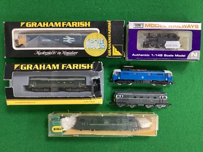 Lot 518 - Five 'N' Gauge Diesel Locomotives, comprising...