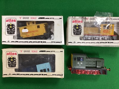 Lot 521 - Three Atlas 'O' Gauge/7mm U.S.A Outline 0-6-0...