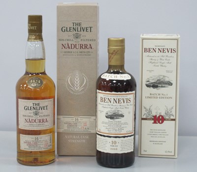 Lot 279 - The Glenlivet Distillery Natural Cask Strength...