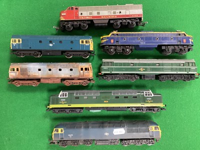 Lot 505 - Seven 'OO' Gauge/4mm Unboxed Diesel...