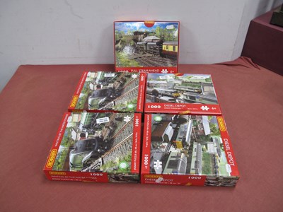 Lot 422 - Five Hornby 1000 pcs. Jigsaw Puzzles. All...