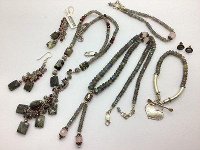 Lot 8 - A Collection of "925" Hardstone Jewellery, to...