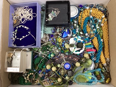 Lot 67 - An Assortment of Costume Jewellery, in hues of...