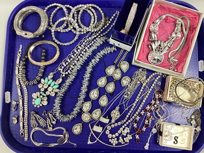 Lot 24 - An Assortment of Diamanté Jewellery, to...