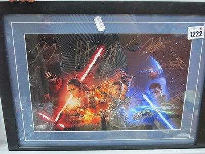 Lot 1222 - Star Wars Signatures, Harrison Ford, Carrie...