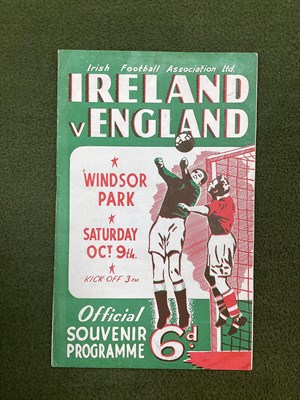 Lot 803 - 1948 Northern Ireland v. England Programme,...