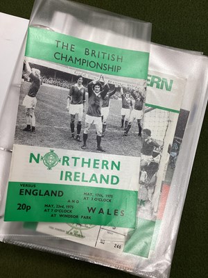 Lot 800 - Northern Ireland v. England Programmes, at...