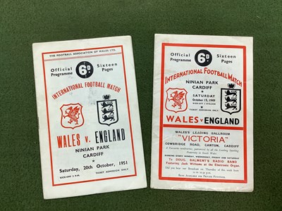 Lot 822 - 1949, Wales v. England Programme, at Ninian...