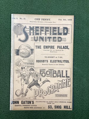 Lot 904 - 1902 Sheffield United v. Bolton Wanderers...