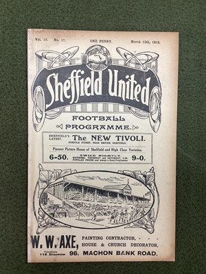 Lot 908 - 1915 Sheffield United v. Oldham Athletic...