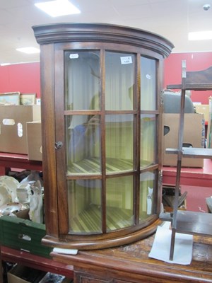 Lot 1498 - Mahogany Bow Fronted Corner Cupboard, with a...