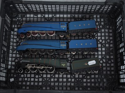 Lot 493 - Three Hornby 'OO' Gauge/4mm Unboxed Class A4...