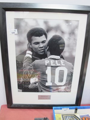 Lot 646 - WITHDRAWN Pele Autograph, silver pen signed...