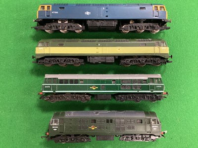 Lot 511 - Four 'OO' Gauge/4mm Unboxed Diesel Locomotives,...