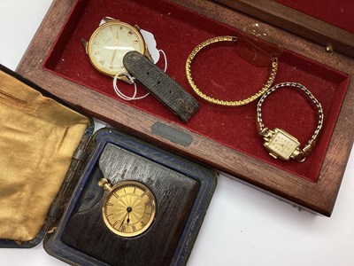 Lot 228 - An Antique Fob Watch, (glass detached /...