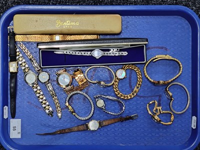 Lot 55 - An Assortment of Ladies Wristwatches, to...
