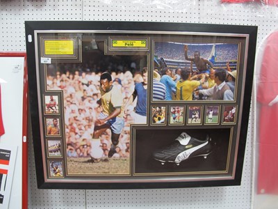 Lot 407 - Pele Autograph, black pen signed (unverified)...