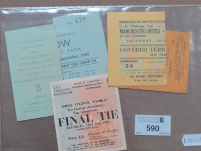 Lot 590 - Sheffield United Tickets, 1968 at Leeds...