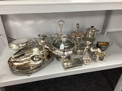 Lot 25 - A Mixed Lot of Assorted Plated Ware, including...