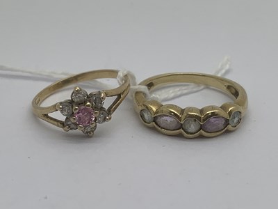 Lot 104 - A 9ct Gold Rubover Set Ring, the marquise and...