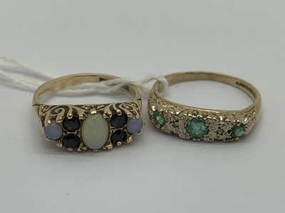 Lot 145 - Two Victorian Style Stone Set Rings,...