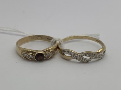 Lot 132 - A 9ct Gold Five Stone Ring, the rubover set...