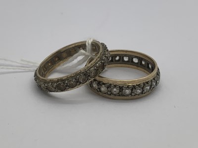 Lot 130 - A 9ct Gold Inset Eternity Band, together with...