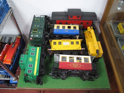 Lot 415 - Three 'G' Gauge/Gauge One Four Wheel Caboose's...