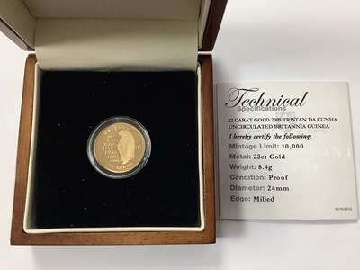 Lot 547 - 2009 London Mint Tristan Da Cunha Gold...