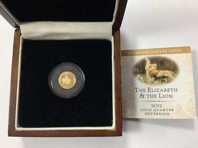 Lot 543 - 2012 London Mint Elizabeth And The Lion Gold...