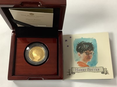 Lot 578 - 2022 Royal Mint Harry Potter 1/4 Ounce Gold...