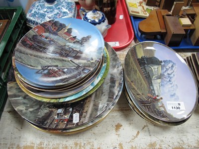 Lot 1130 - Ceramic Plates Featuring Trains, including...