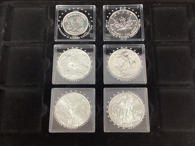 Lot 346 - Collection Of Six London Mint Bunc Silver...