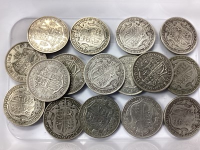 Lot 387 - GB Pre 1947 Silver Half Crowns, total weight...