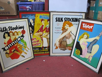 Lot 1061 - R.E. Howlett, vintage style posters 'Titter', '...