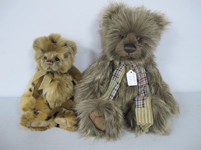 Lot 358 - Two Charlie Bears Articulated Plush Bears,...