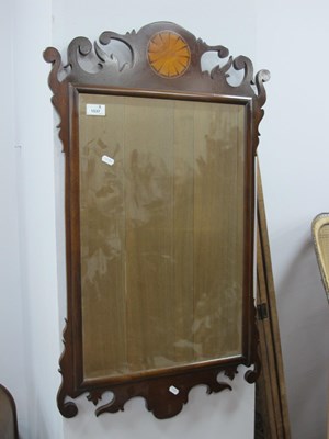 Lot 1537 - Mahogany Pier Glass, with batwing inlaid...