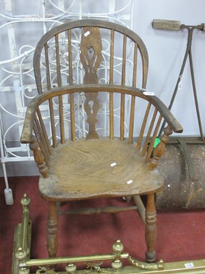 Lot 1554 - XIX Century Windsor Chair, with pierced...